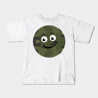 Emoji Green camouflage Kids T-Shirt